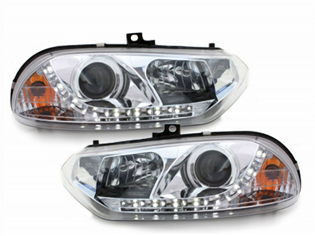 Led Scheinwerfer Set in chrom für Alfa Romeo 156 10.1997-06.2003