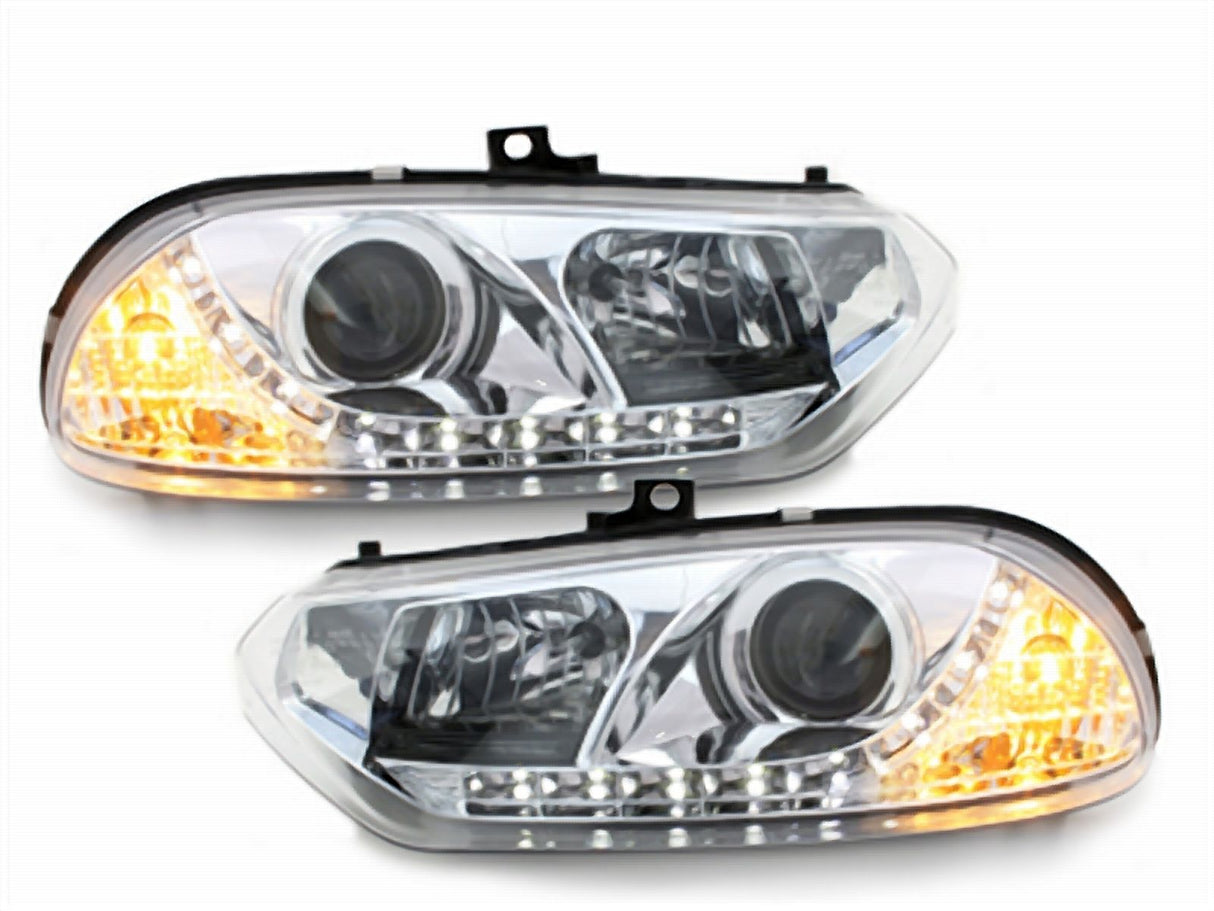 Led Scheinwerfer Set in chrom für Alfa Romeo 156 10.1997-06.2003