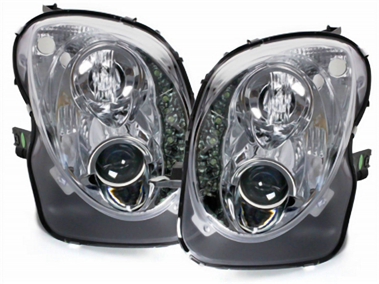 LED Scheinwerfer für Infiniti G35 Coupe 03-06 mit Klarglas und Blinker