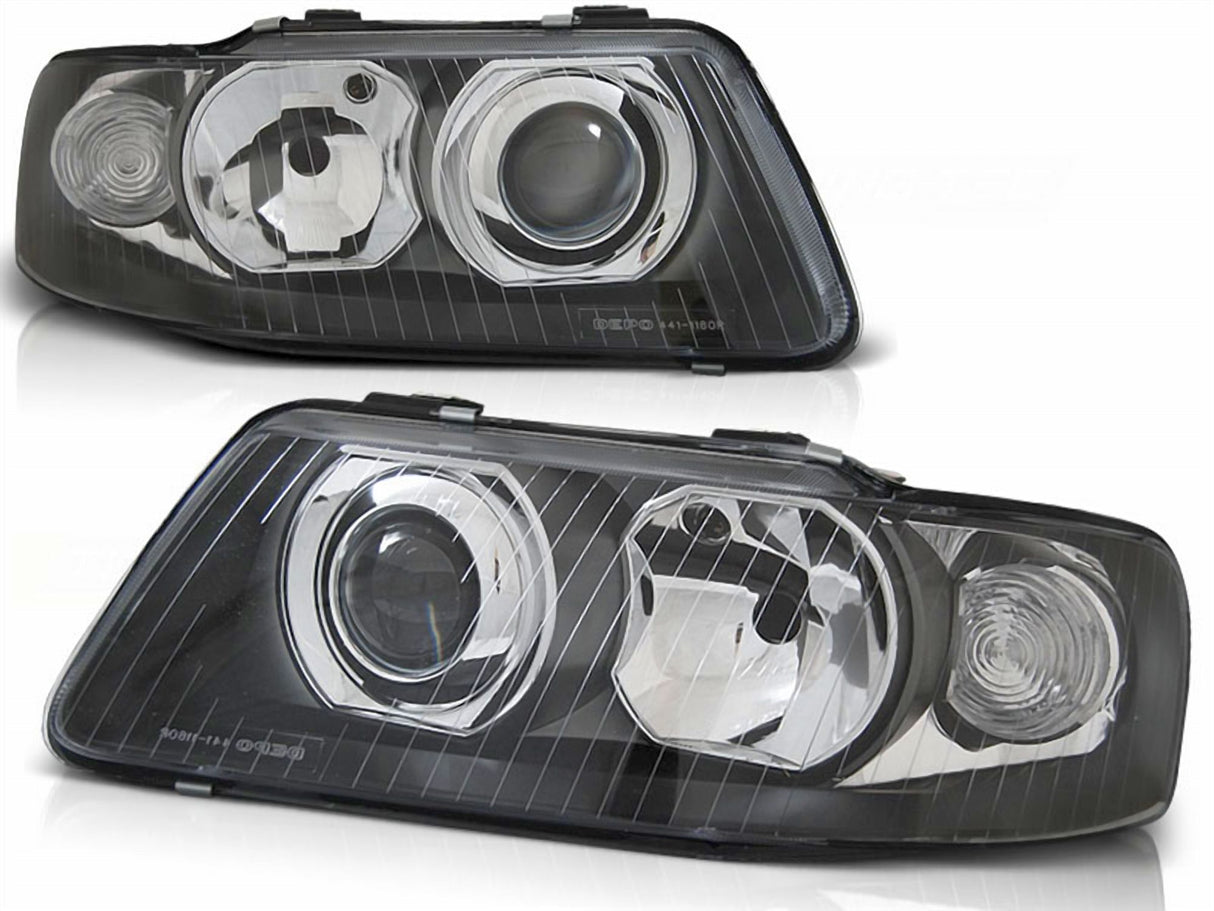 Scheinwerfer Set klarglas schwarz 09.2000-05.2003, LED-Scheinwerfer, Tuning Zubehör für Audi A3