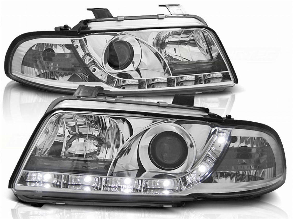Led Scheinwerfer Set in chrom für Audi A4 B5 11.1994-12.1998