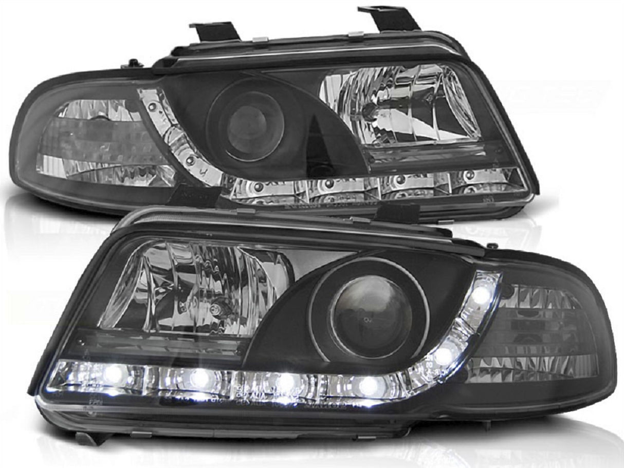Led Scheinwerfer Set in schwarz für Audi A4 B5 11.1994-12.98