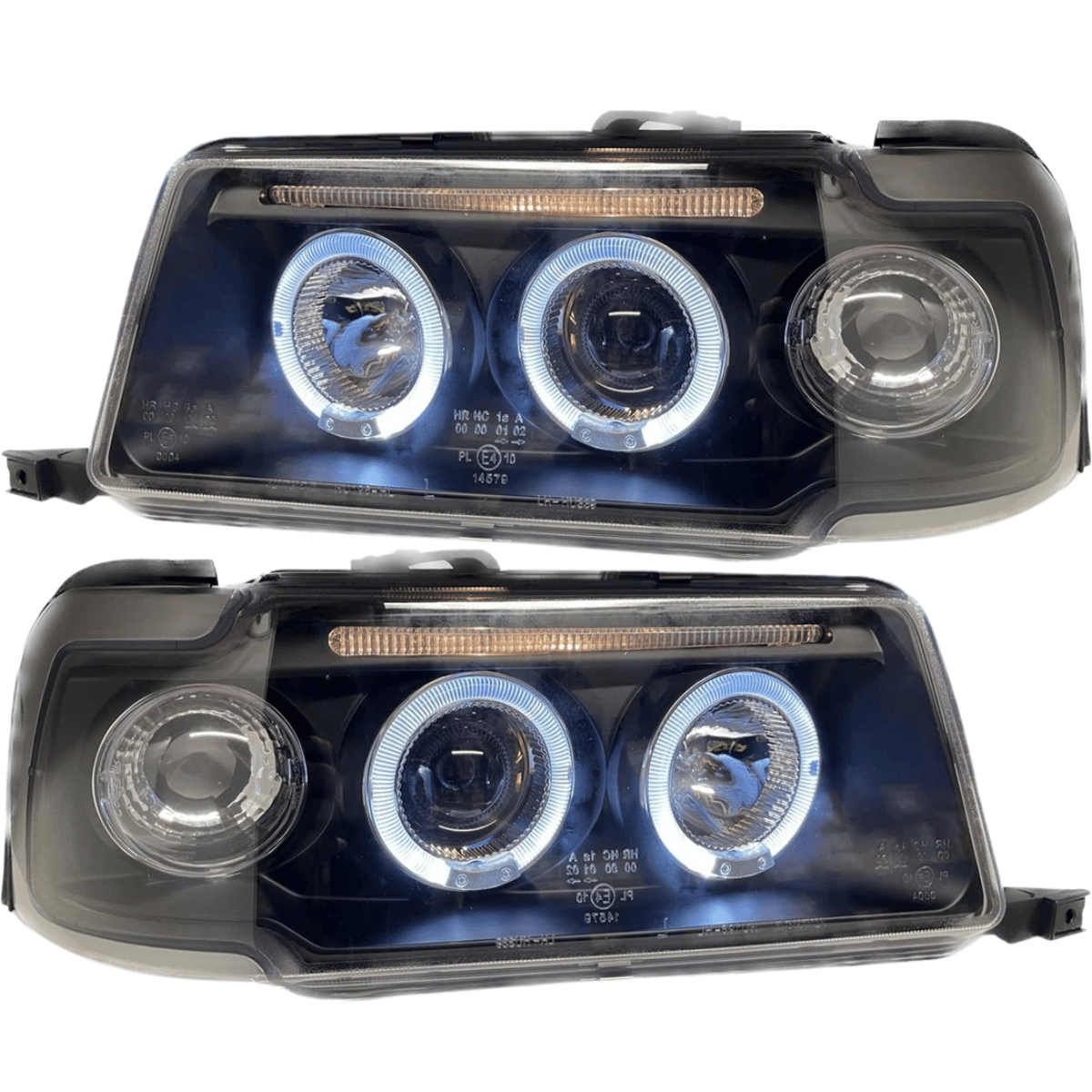Angel Eyes Scheinwerfer Set in schwarz für AUDI 80 B4 09.1991-04.1996