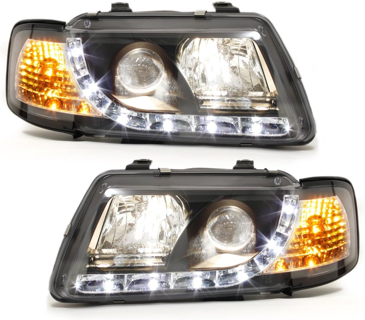 LED Scheinwerfer Set für Audi 80 B4 1991-1994 in schwarz