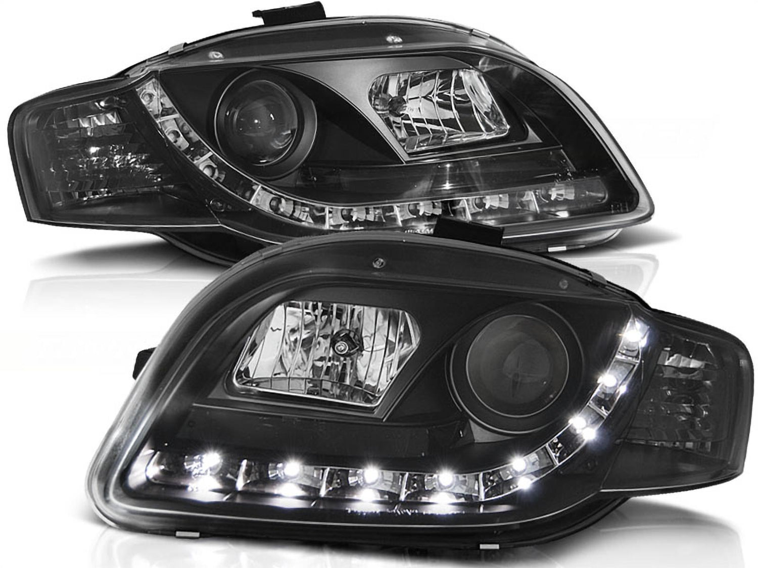Led Scheinwerfer Set in schwarz für Audi A4 B7 11.2004-03.08