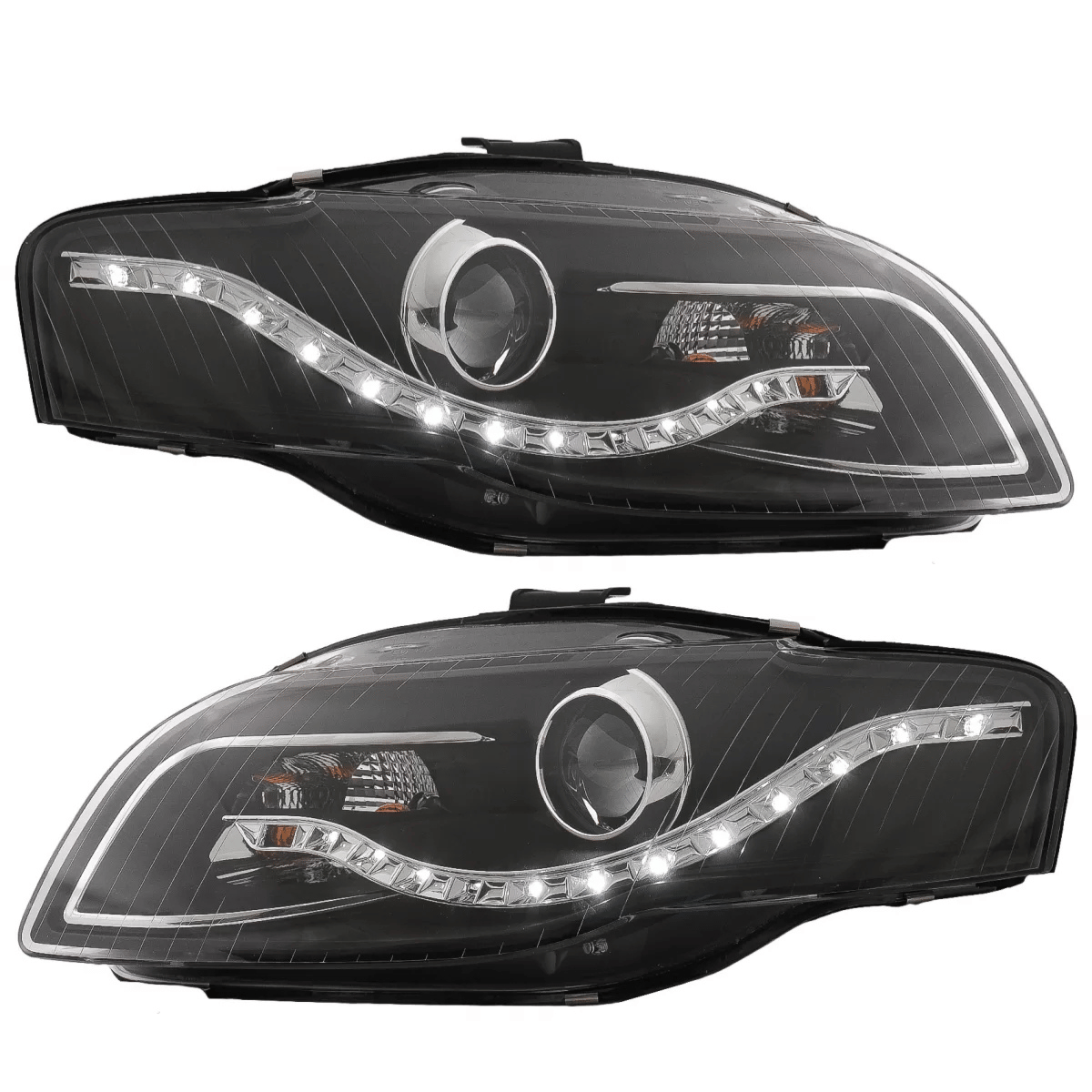 LED Scheinwerfer Set ür Audi A4 B7 + 8H schwarz 11.2004-03.2008