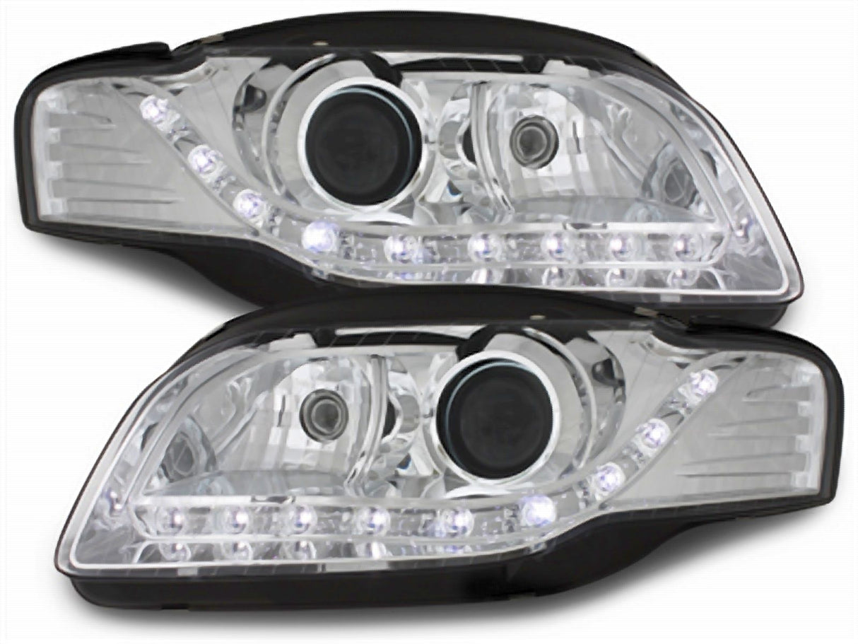 Led Scheinwerfer Set in chrom für Audi A4 B7 11.2004-03.08