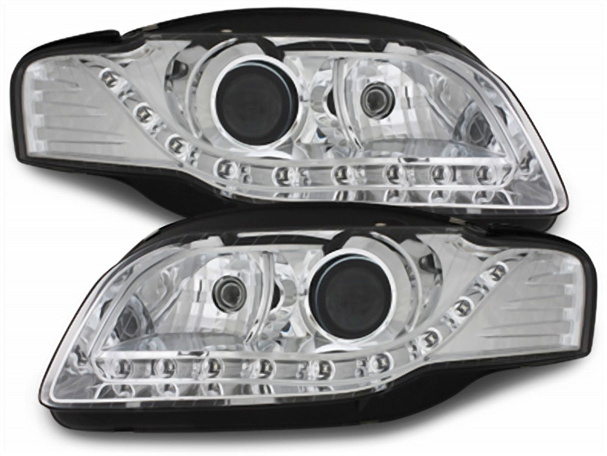 Led Scheinwerfer Set in chrom für Audi A4 B7 11.2004-03.08