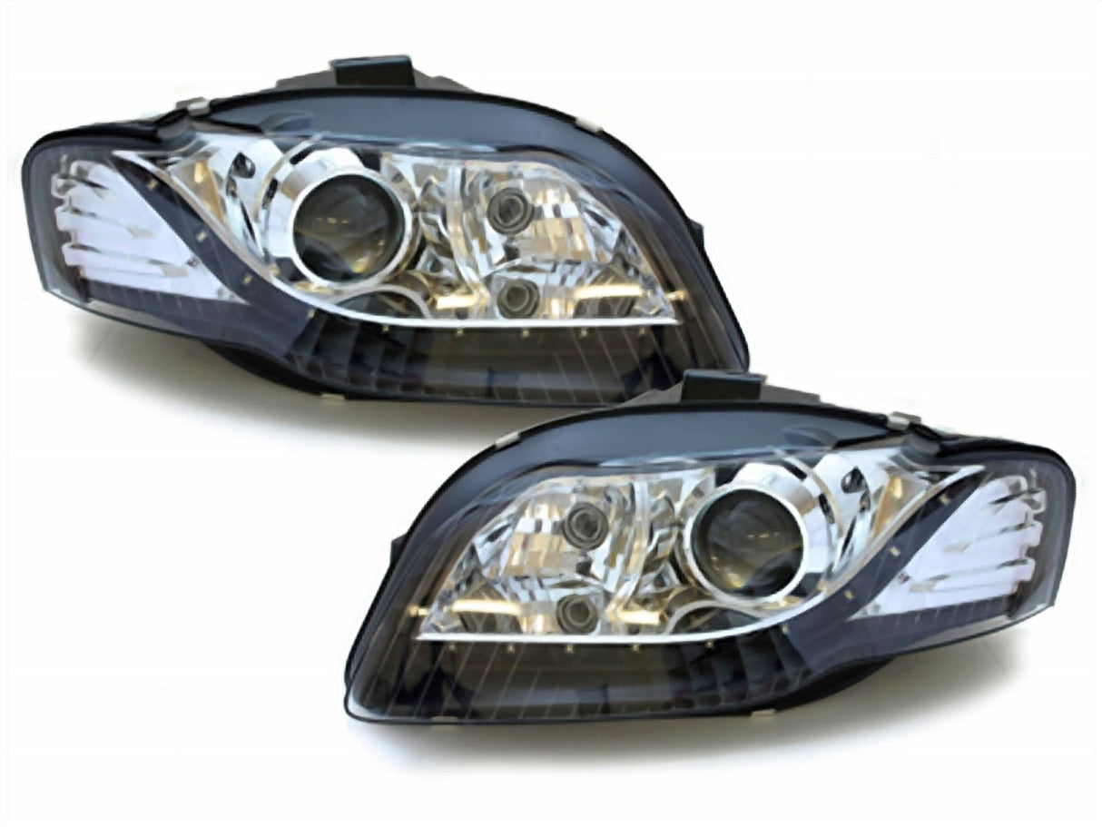 Led Scheinwerfer Set in schwarz für Audi A4 B7 11.2004-03.08