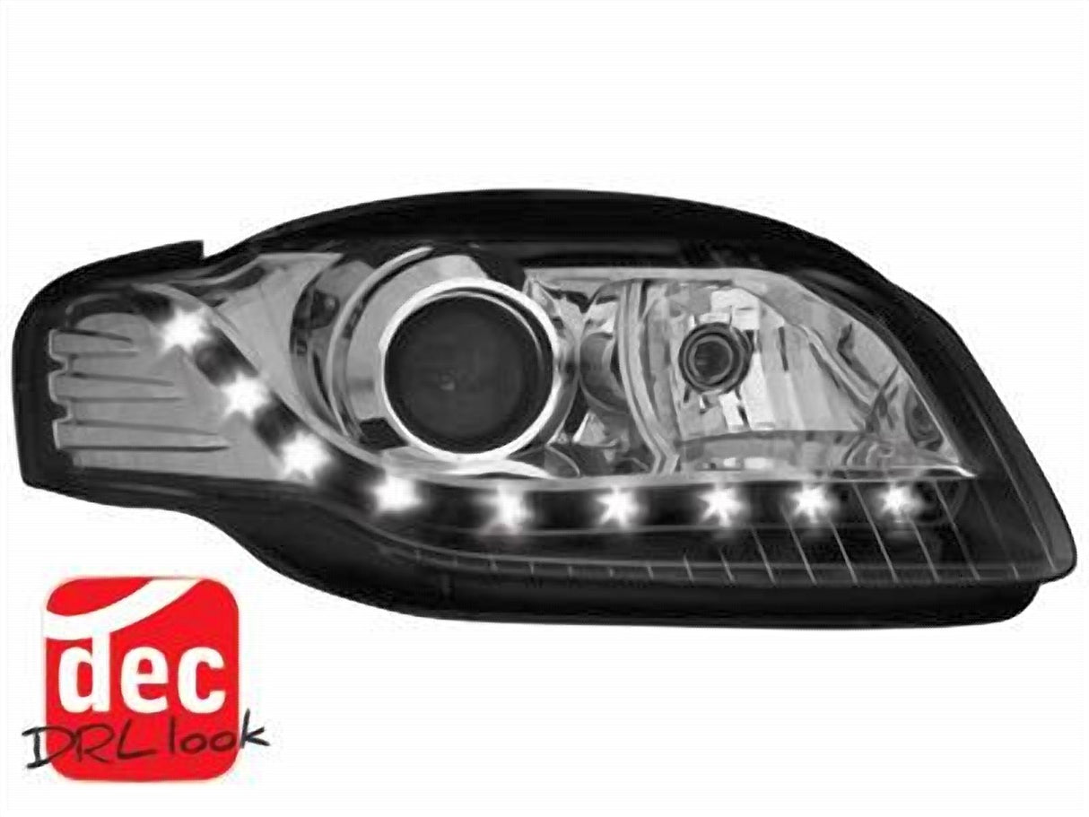 Led Scheinwerfer Set in schwarz für Audi A4 B7 11.2004-03.08