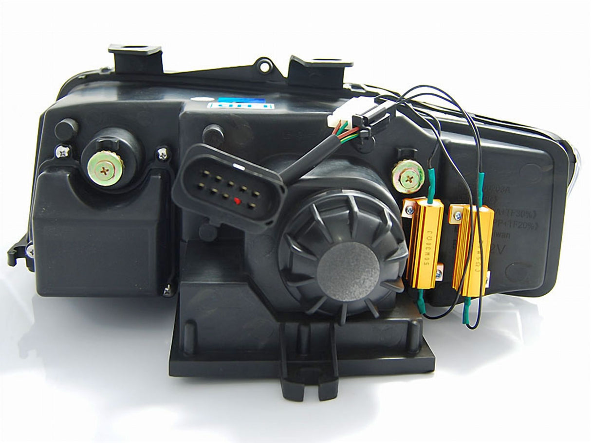 Led Light Tube Scheinwerfer in chrom für Audi A4 B6 2000-2004