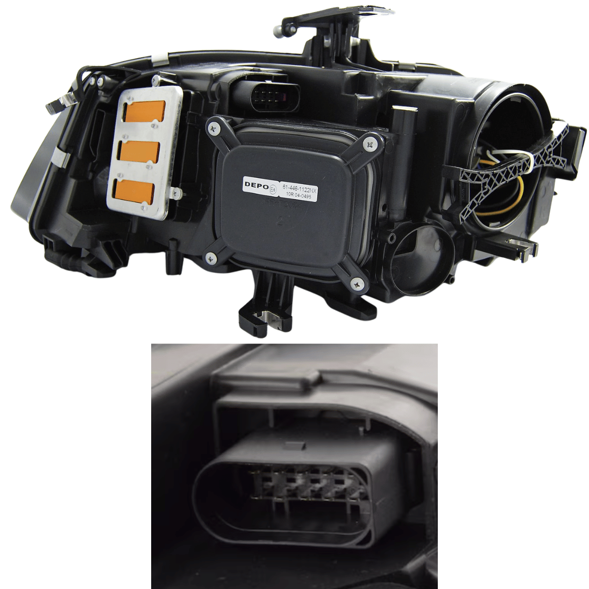LED Scheinwerfer Set für Audi A4 B8 2008–2011 LED Tagfahrlicht Schwarz