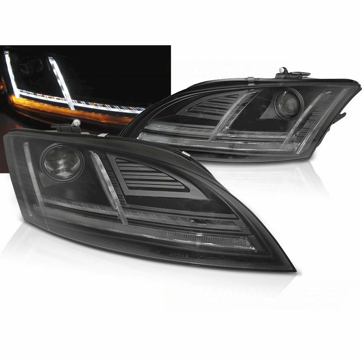 Xenon Tagfahrlicht Scheinwerfer dynamische Blinker schwarz AFS für Audi TT 8J 2010-2014