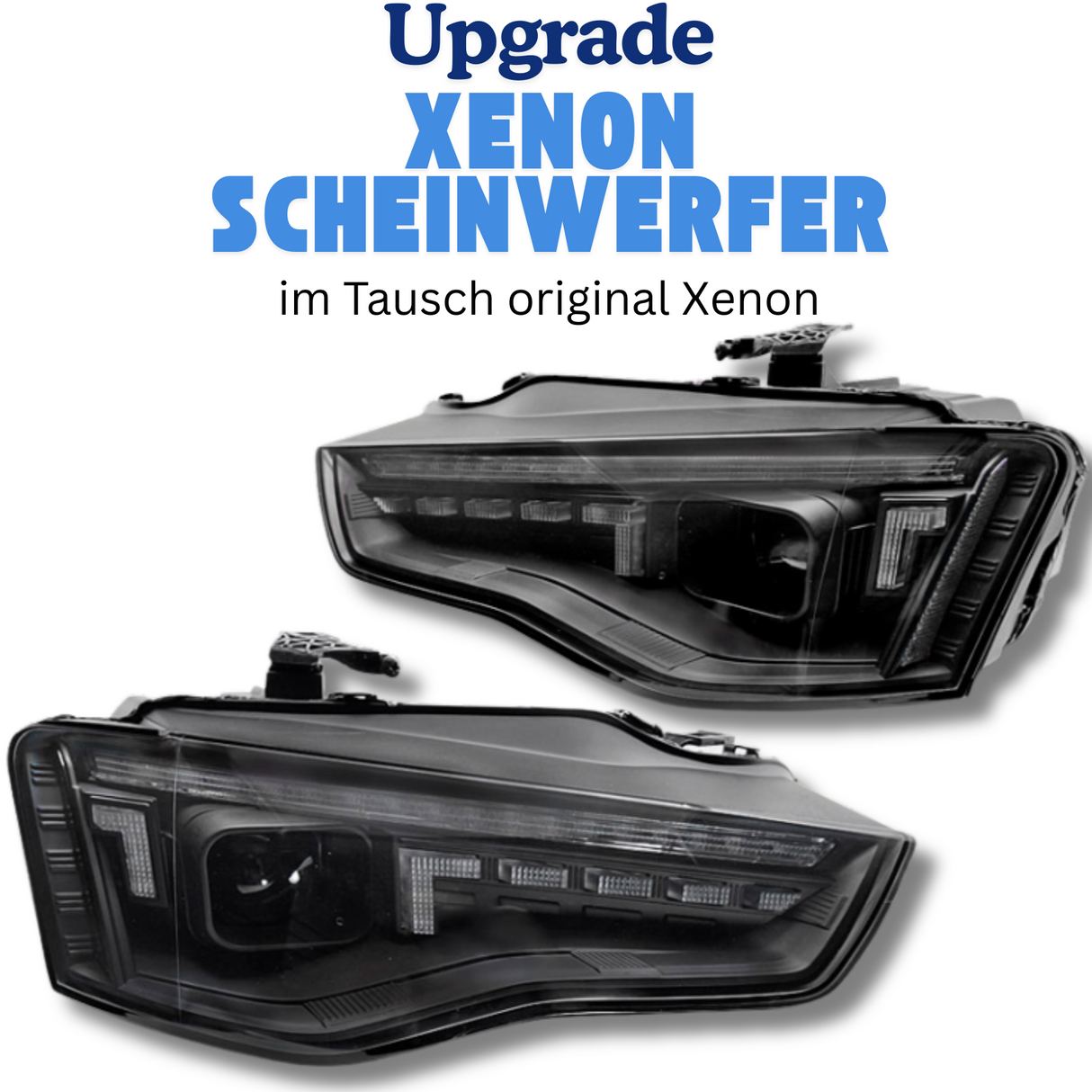 Xenon Scheinwerfer Set Schwarz für Audi A5 8T 8F 2011–2016 mit LED Tagfahrlicht & Dynamischen Blinkern