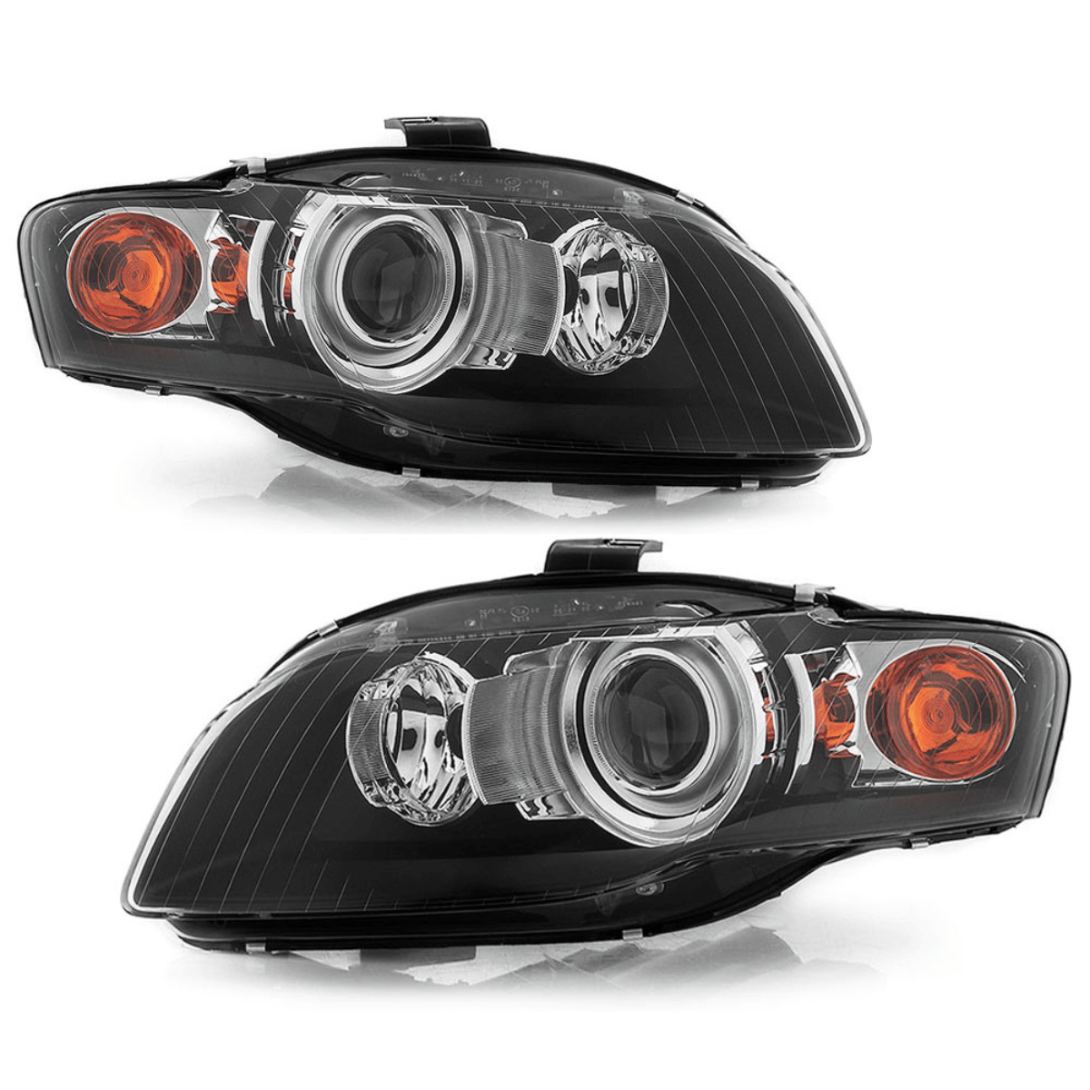 Xenon Scheinwerfer Set Schwarz für Audi A4 B7 2004–2008 Limousine Avant Cabrio