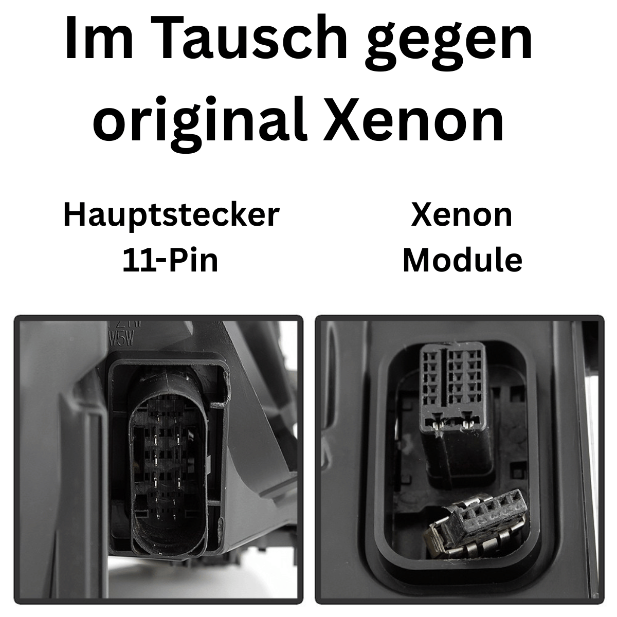 Xenon Scheinwerfer Set Schwarz für Audi A4 B7 2004–2008 Limousine Avant Cabrio