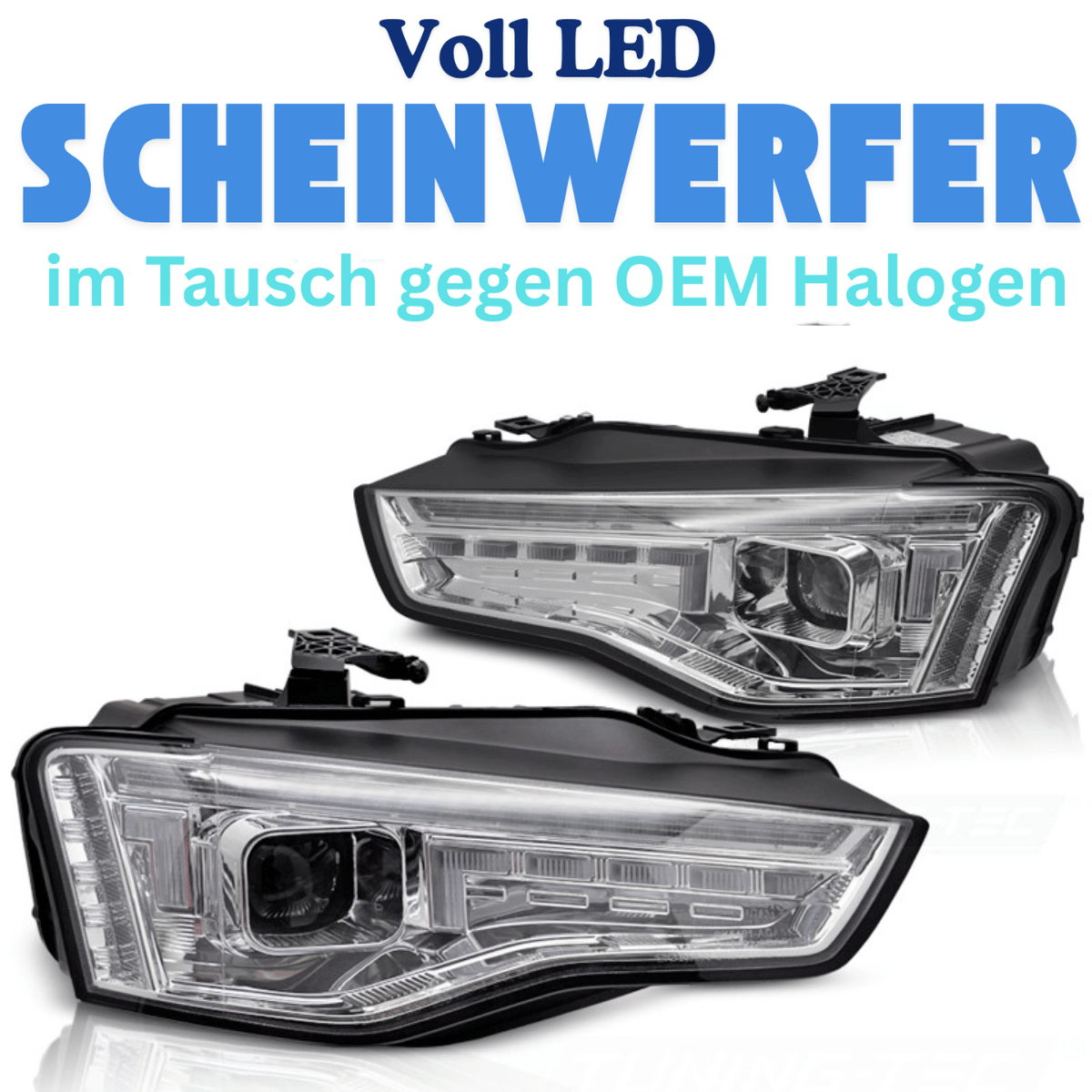 Voll LED Scheinwerfer Set in chrom für Audi A5 8T 2011-2016 dynamische LED Blinker