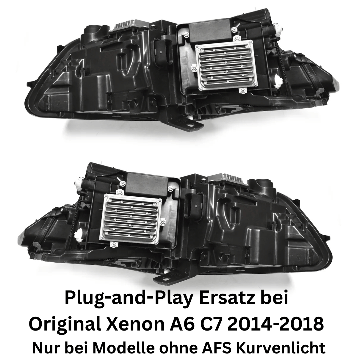 Voll LED Scheinwerfer Set für Audi A6 C7 2014–2018 mit Tagfahrlicht schwarz