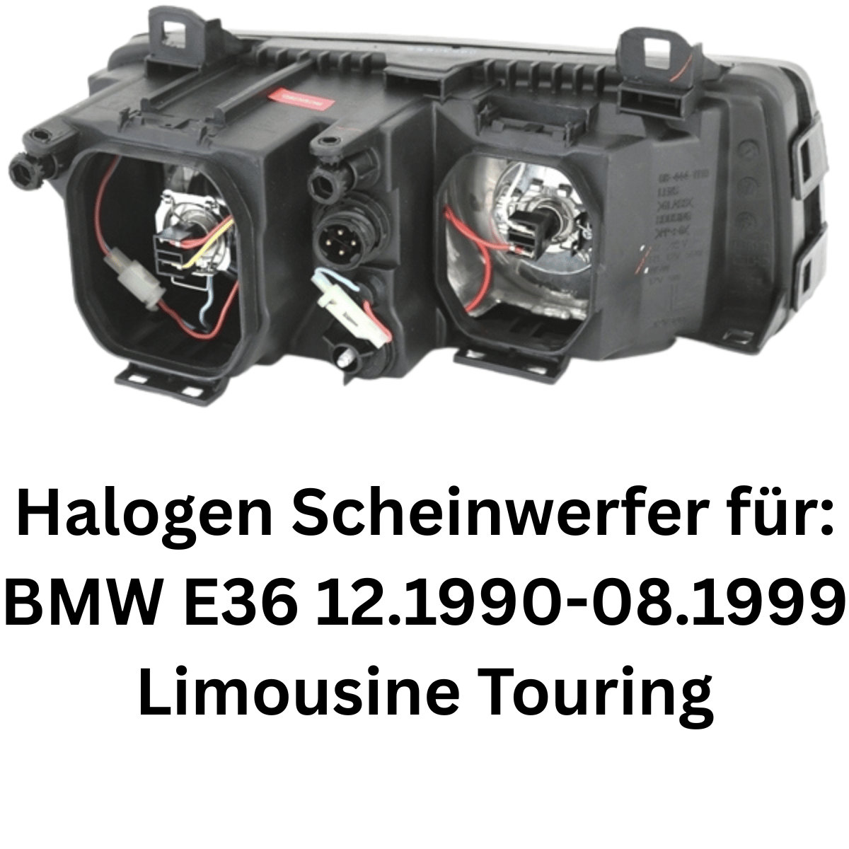 Angel Eyes Scheinwerfer Set für BMW 3er E36 Limousine Touring 12/1990-08/1999 schwarz