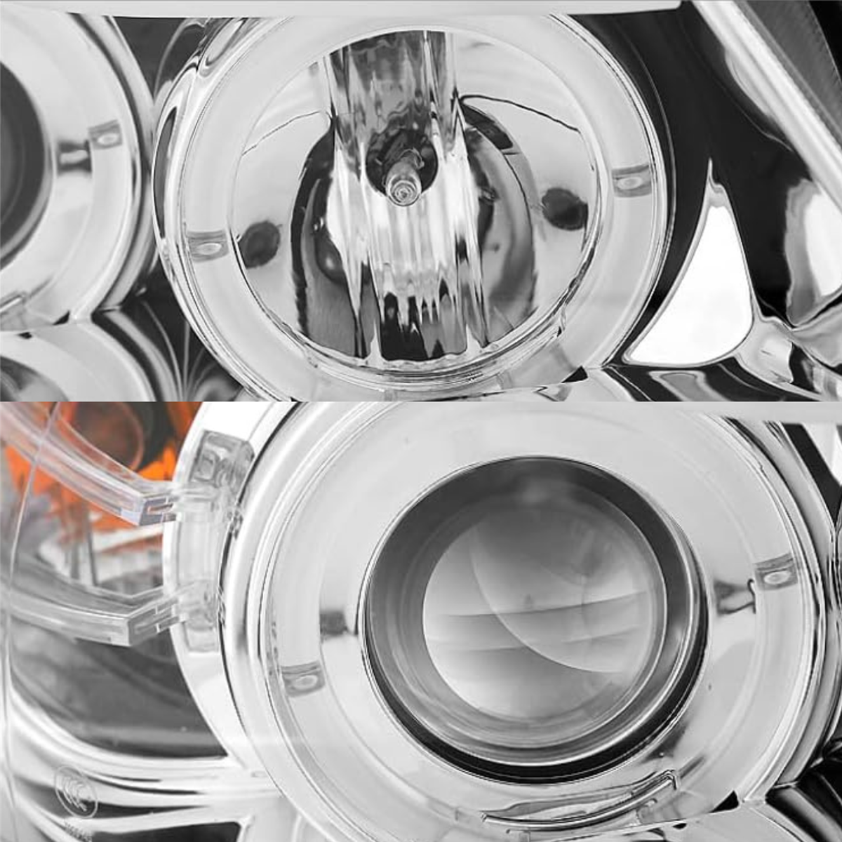 Scheinwerfer für BMW E90/E91 3er Angel Eyes chrom 03.2005-08.2008