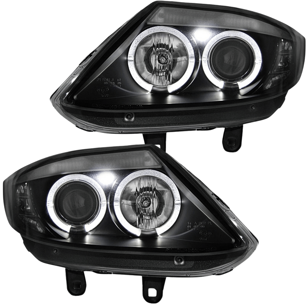Angel Eyes Scheinwerfer Set für BMW Z4 E85 E86 2002–2008 Schwarz