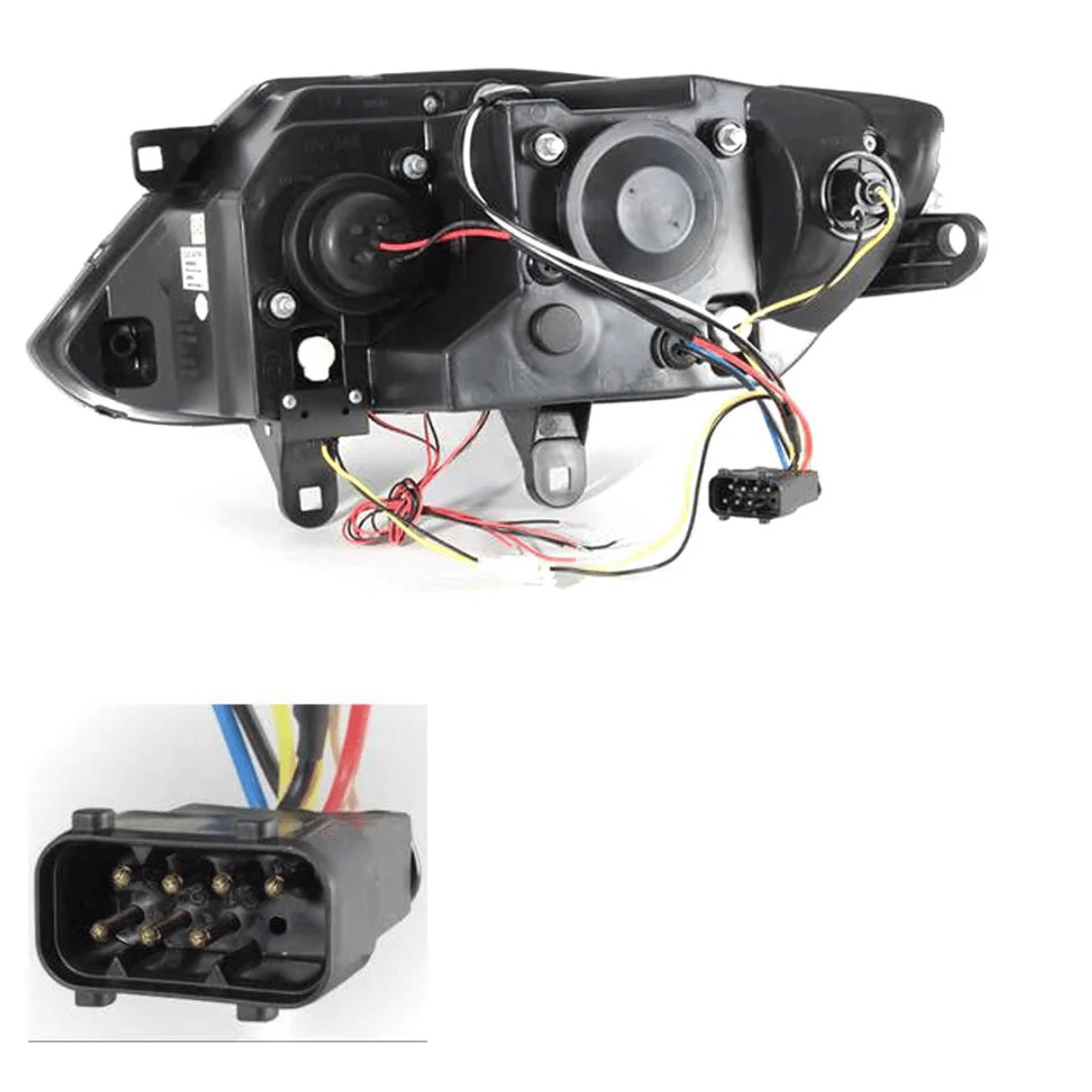 Angel Eyes Scheinwerfer Set für BMW Z4 E85 E86 2002–2008 Schwarz