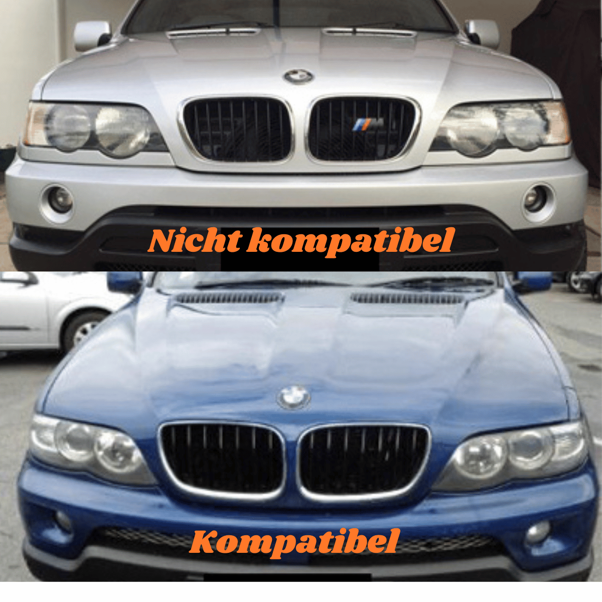 Angel Eyes D2S Xenon Scheinwerfer Set Chrom für BMW X5 E53 11/2003–2006