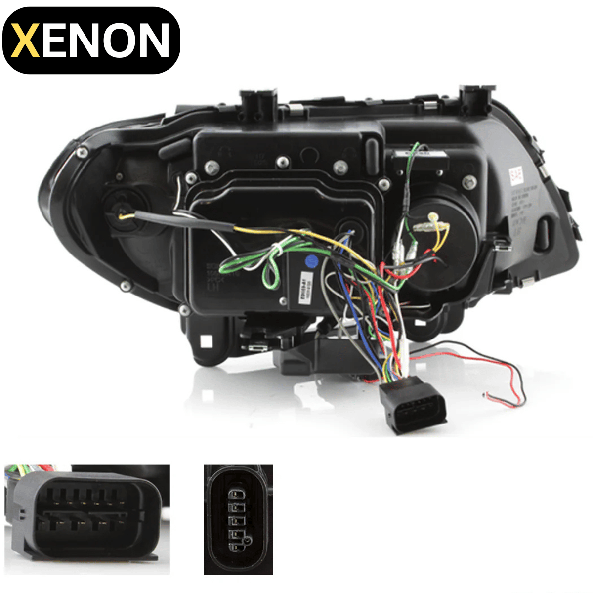 Angel Eyes Xenon Scheinwerfer Set Schwarz für BMW X5 E53 11/2003–2006