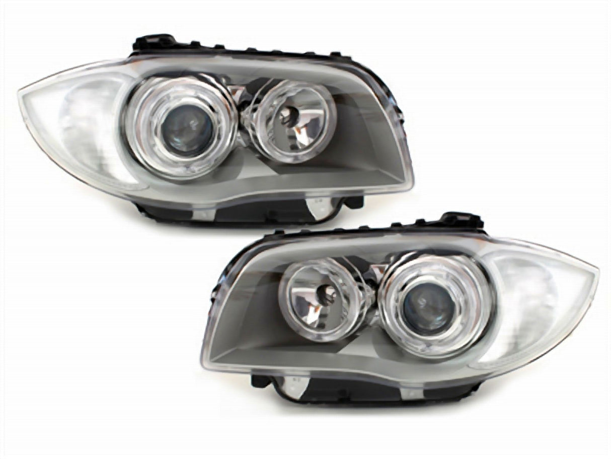 Scheinwerfer mit LED-Standlicht und Angel Eyes für Tuning für BMW E90 E91