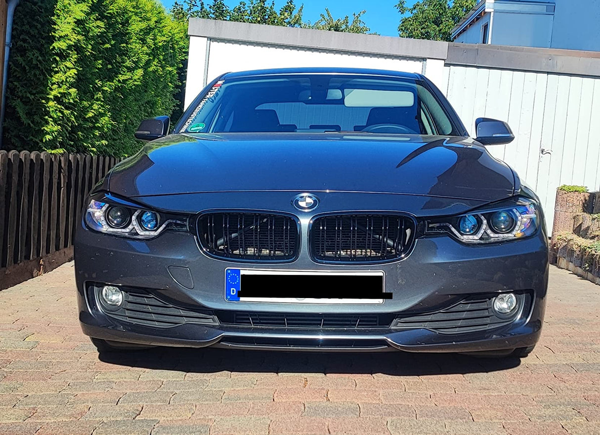 Angel Eyes LED Scheinwerfer Set Schwarz für BMW 3er F30 F31 2011–2015 mit LED Tagfahrlicht