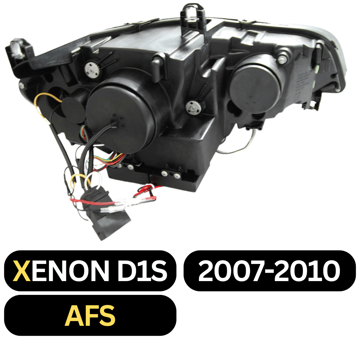Xenon Scheinwerfer Set Angel Eyes für BMW X5 E70 2007–2010 Schwarz+Kurvenlicht