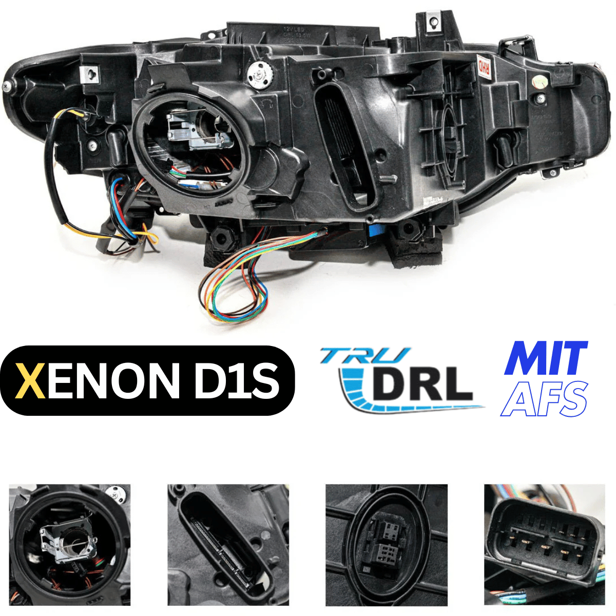 Angel Eyes Xenon Scheinwerfer Set mit LED Tagfahrlicht und AFS in Schwarz für BMW 3er F30 F31 2011–2015