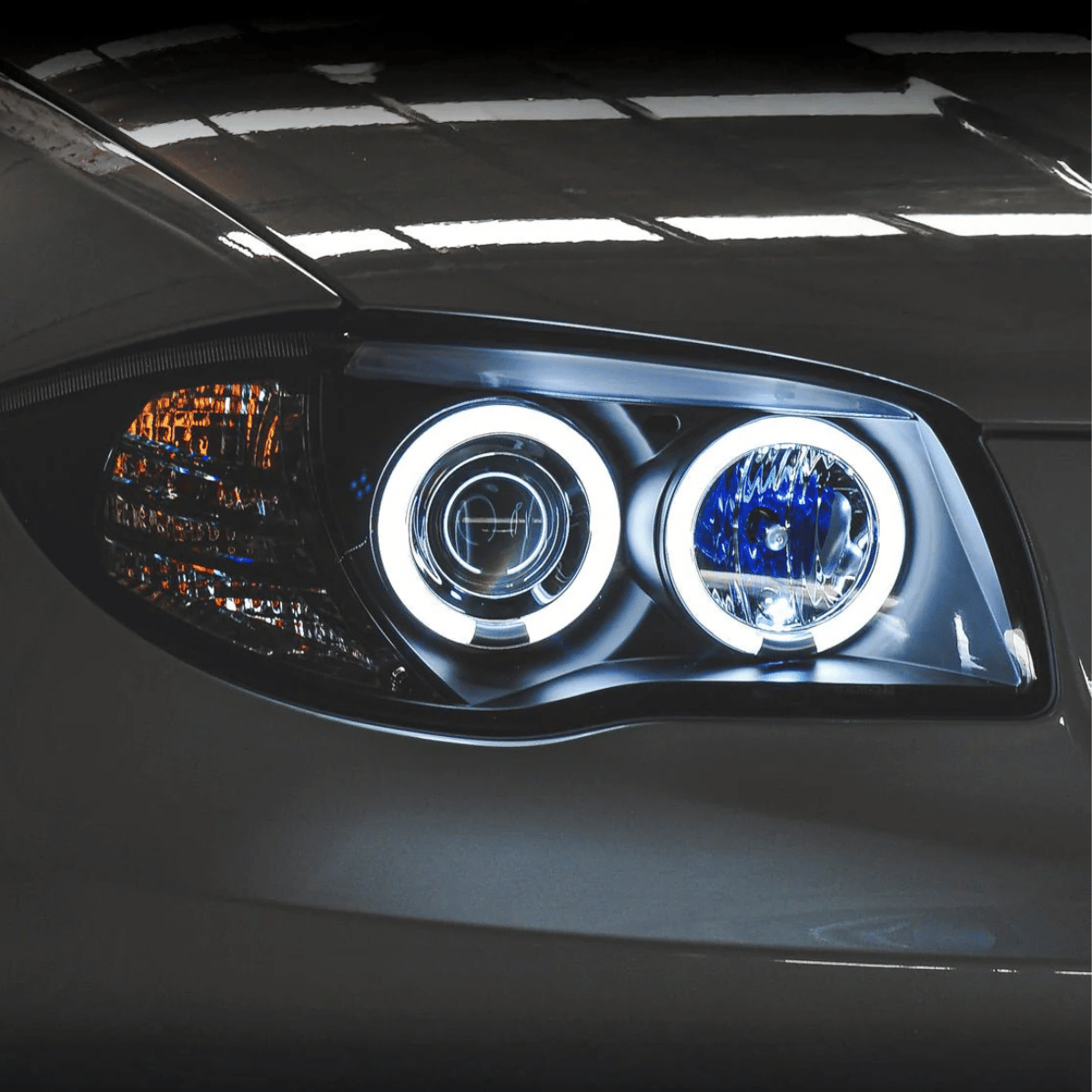 CCFL LED Angel Eyes Scheinwerfer Set für BMW 1er E87 E81 E82 E88 2004-2011 - CR Tuning