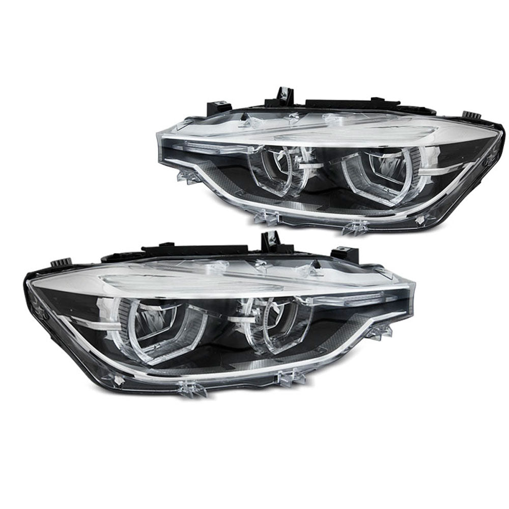 LED Scheinwerfer Set mit Tagfahrlicht Funktion für sportlichen Look für BMW 3er F30 F31