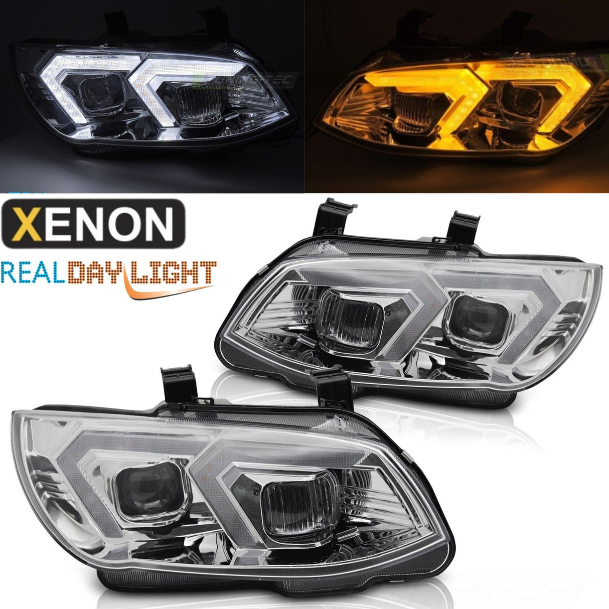 Xenon LED Scheinwerfer Paar für Chevrolet Cruze mit Tagfahrlicht Funktion, Tagfahrlicht und Blinker