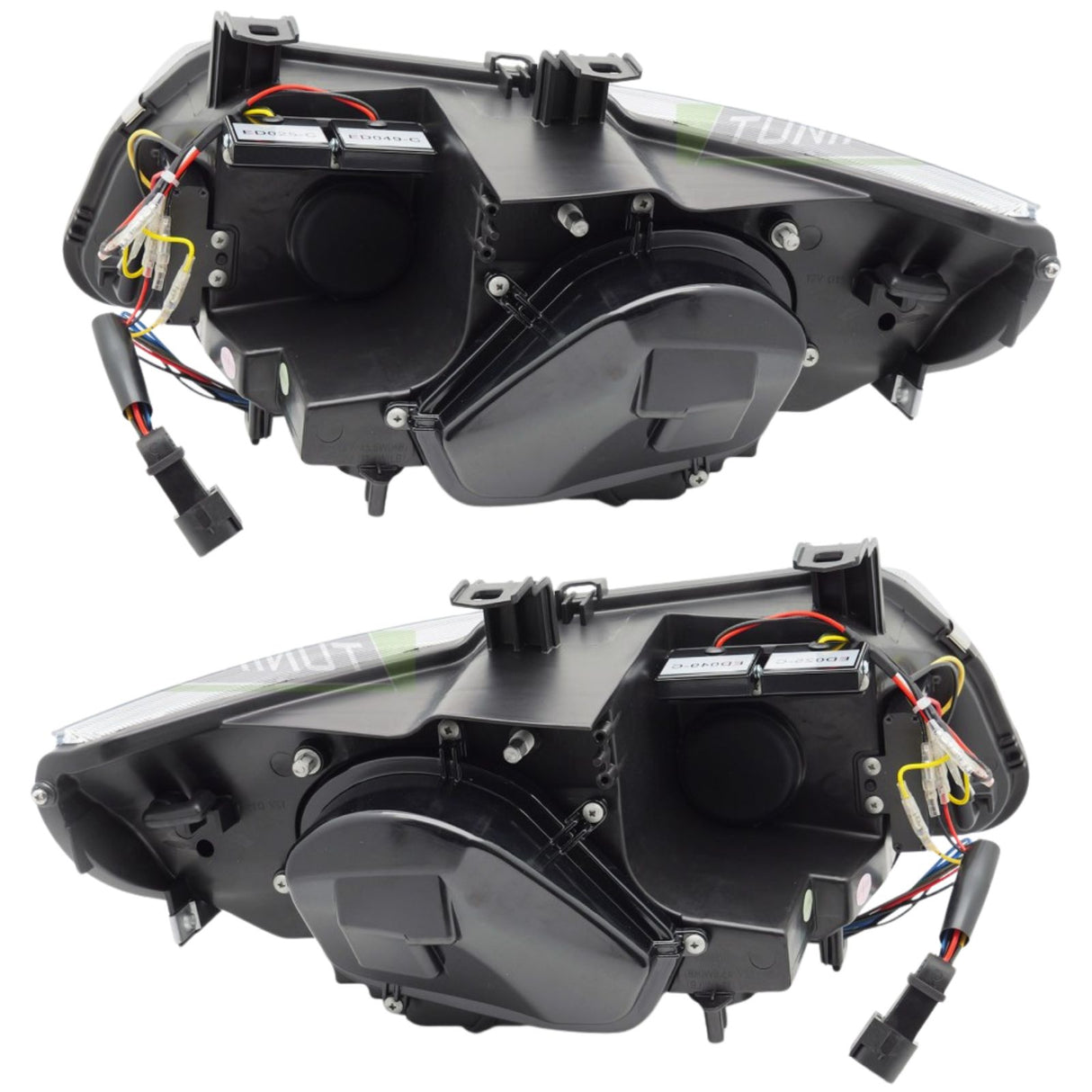 LED Scheinwerfer für BMW E90 E91 mit Tagfahrlicht Funktion und schwarzem Gehäuse