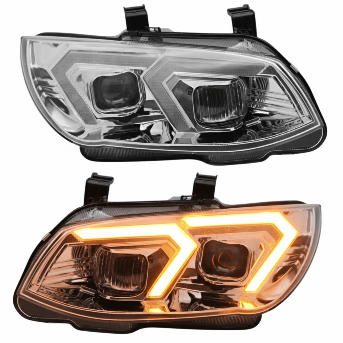 Xenon Scheinwerfer Set für BMW 3er E92 E93 LCI 2010–2013 mit gelbem LED Tagfahrlicht