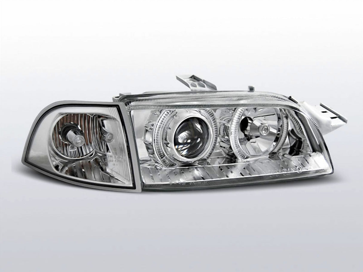 Angel Eyes Scheinwerfer Set chrom Fiat Punto 1 11.93-09.1999 Tuning Zubehör
