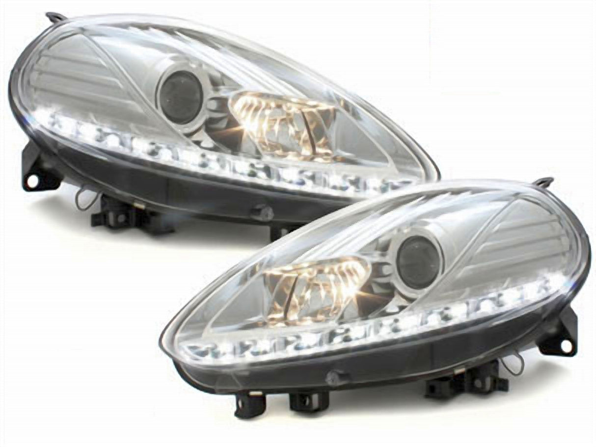 LED Scheinwerfer für Fiat Grande Punto mit Tagfahrlicht-Optik, Tuning Scheinwerfer