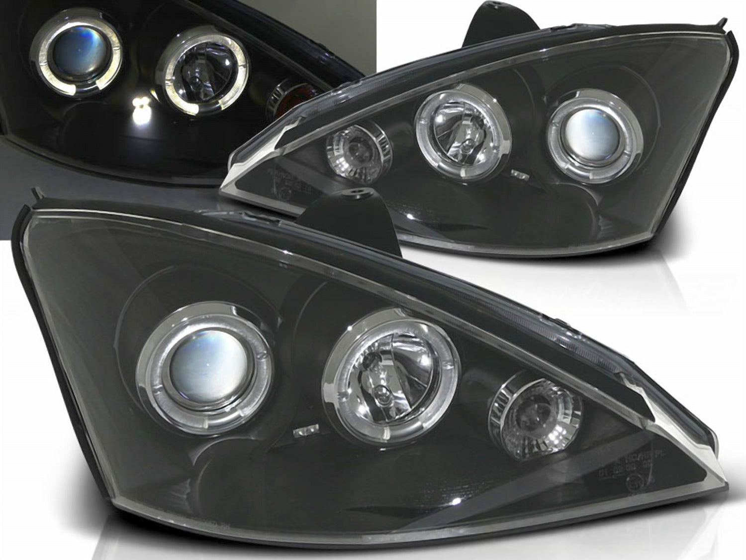 Angel Eyes Scheinwerfer für Ford Focus 11.2001-10.2004 schwarz