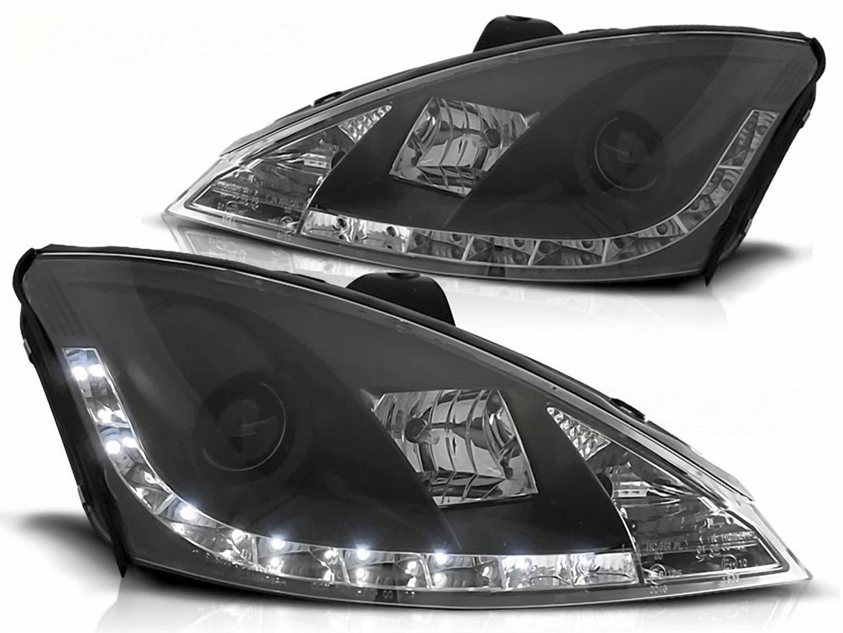 Led Scheinwerfer Set in schwarz für Ford Focus C170 10.1998-10.01