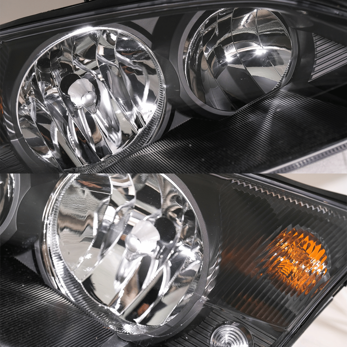 Scheinwerfer Set für Ford Mondeo MK3 09/2000-05/2007 schwarz