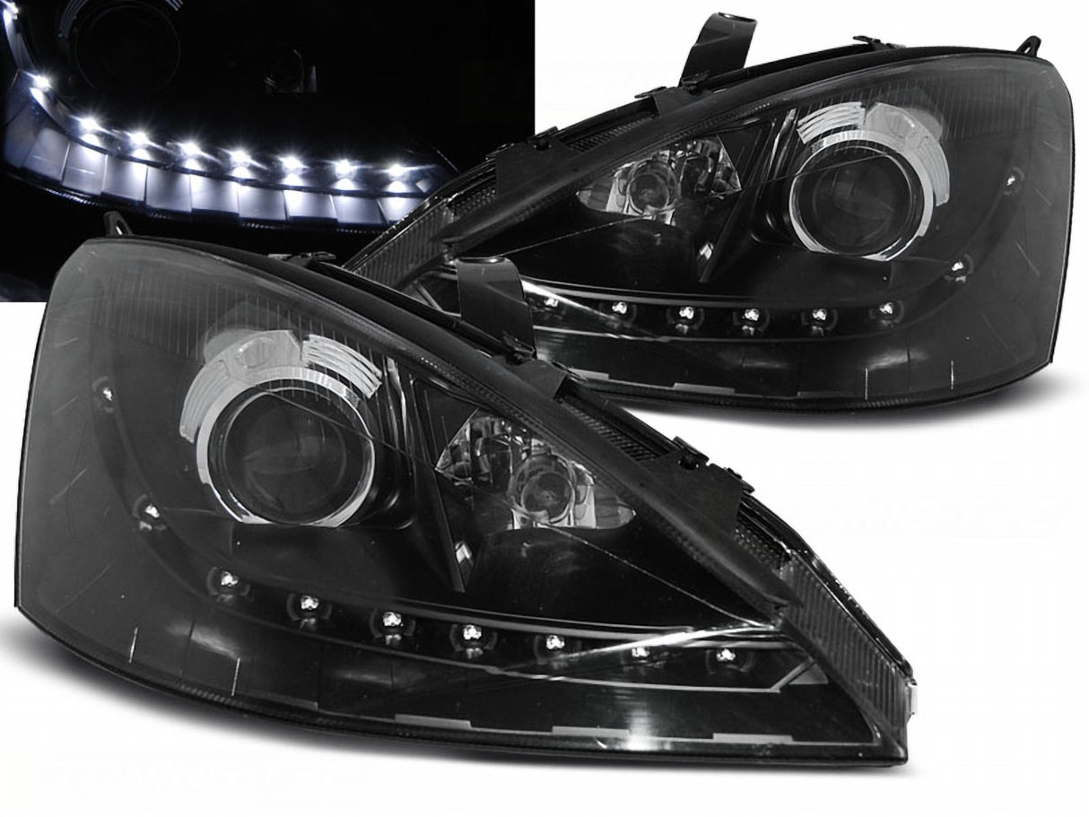 Led Scheinwerfer Set in schwarz für Ford Focus 10.1998-10.2001