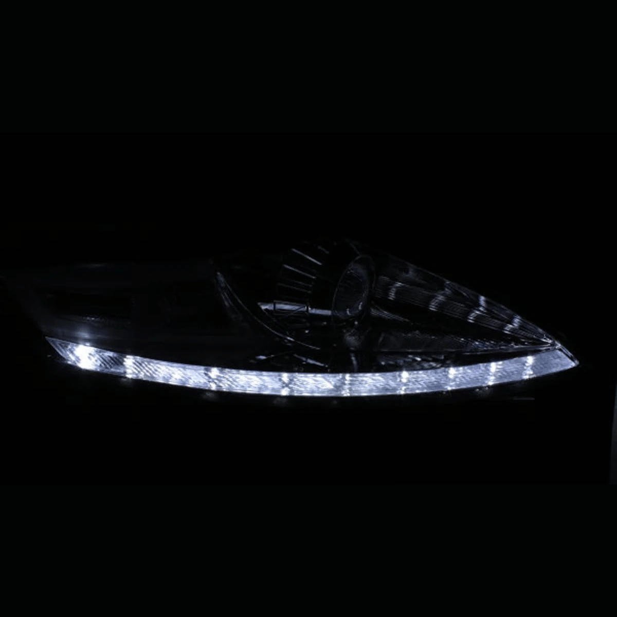 Scheinwerfer Set Schwarz mit LED Standlicht für Ford Mondeo 2007–2010 ohne AFS