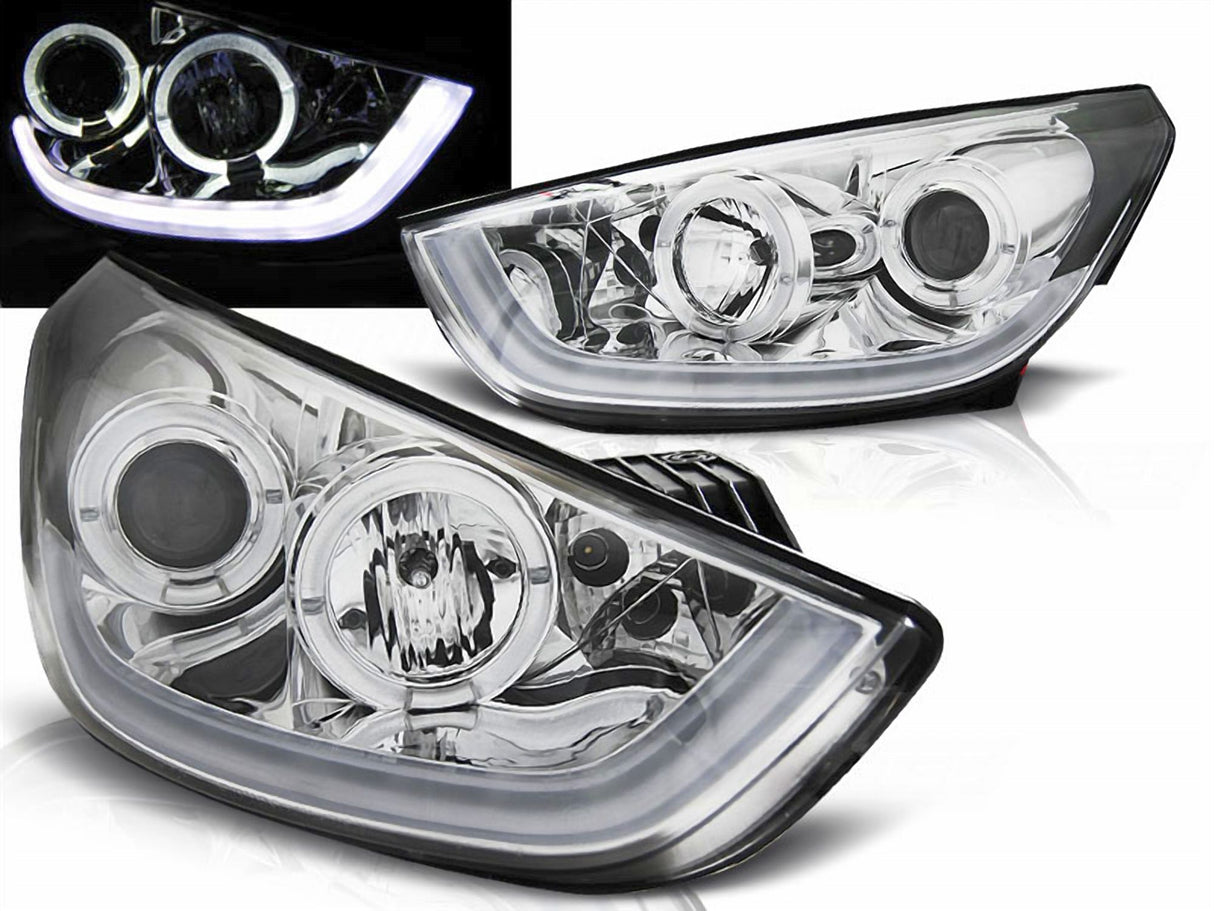 Für Hyundai TUCSON IX35 2010-2013 chrom Light Tube Scheinwerfer - CR Tuning