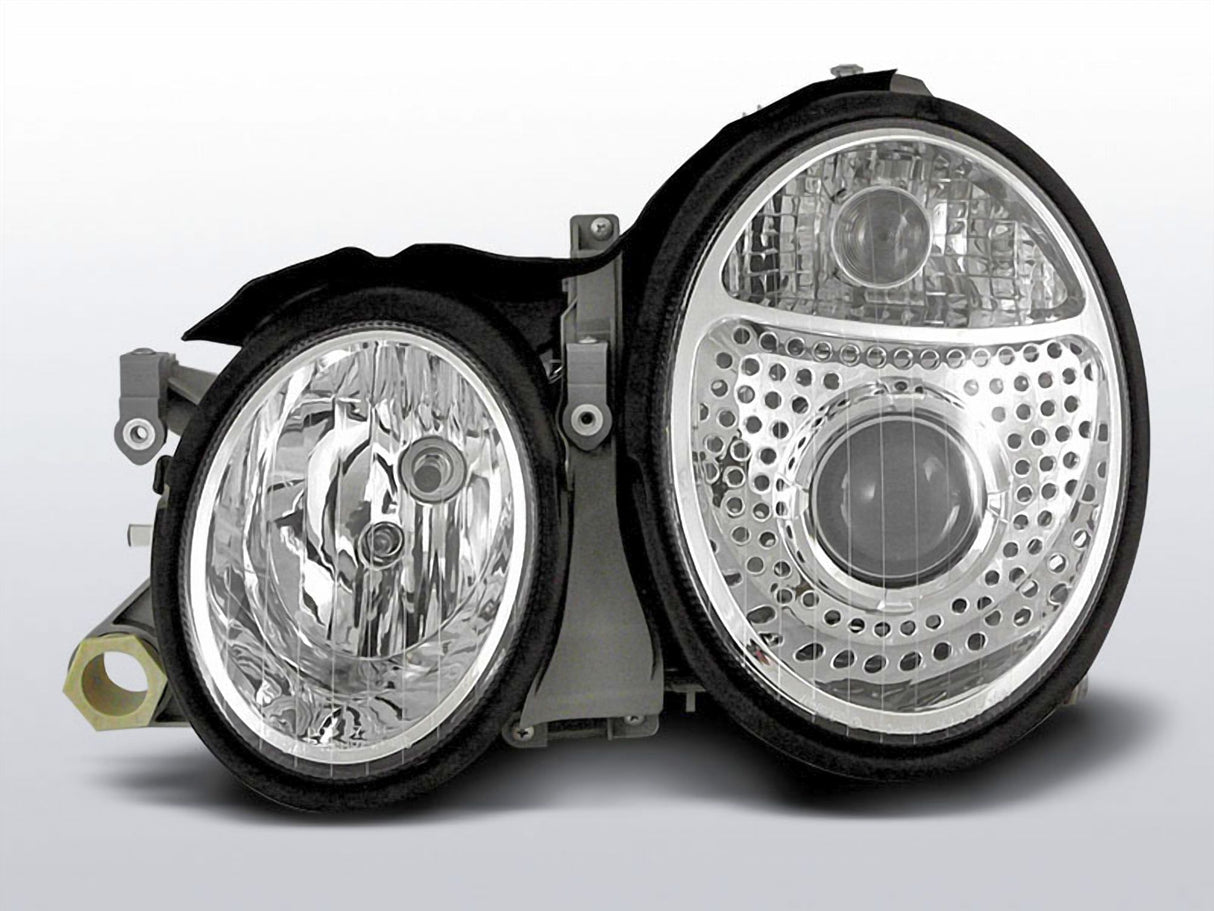 Für Mercedes W208 CLK 03.1997-04.2002 Scheinwerfer chrom