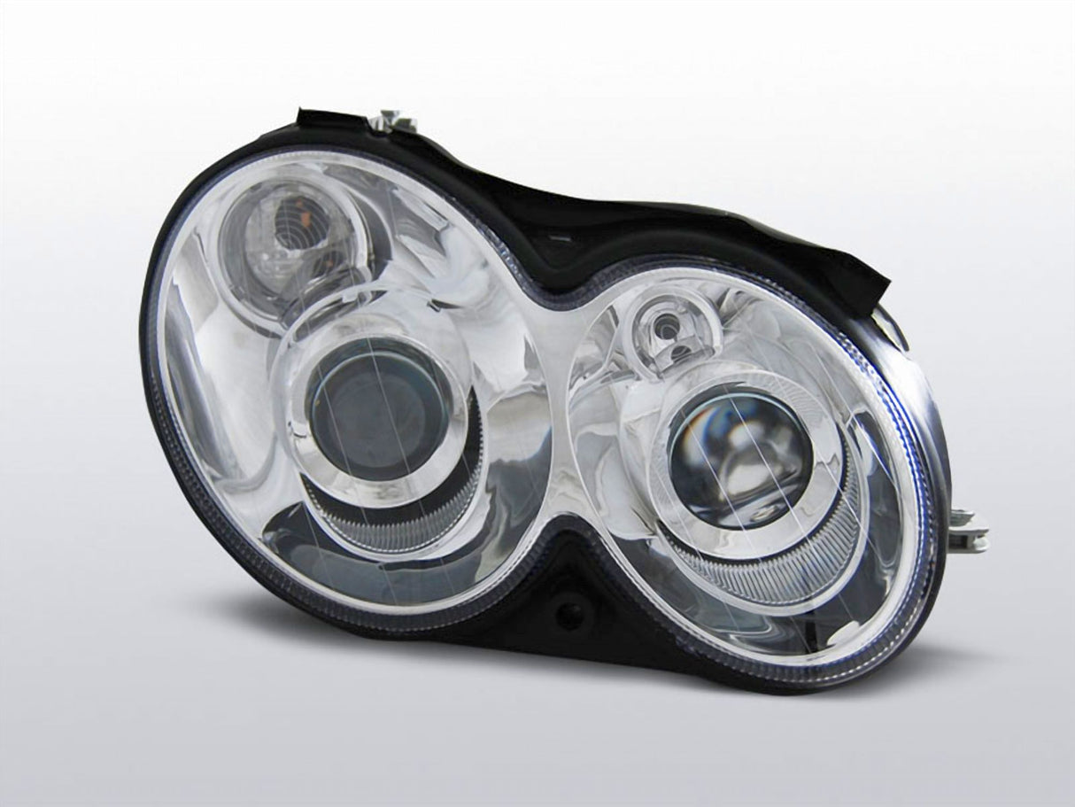 Chrom Scheinwerfer für Mercedes CLK W209 2003-2010, LED-Scheinwerfer Tuning