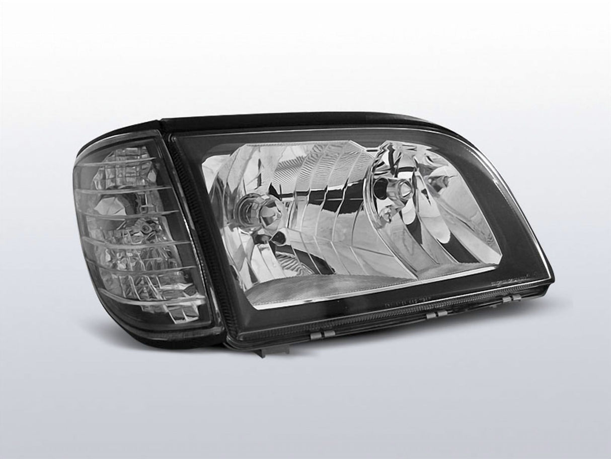 Schwarzer Scheinwerfer für Mercedes W140 S-Klasse 1991-1998, LED-Tuning-Teil