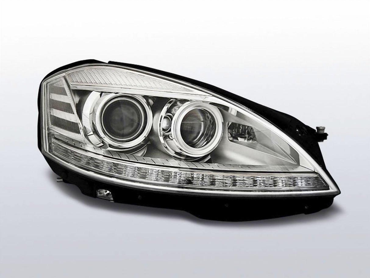 Led Scheinwerfer Set in chrom für Mercedes W221 2005-2009 LED Blinker