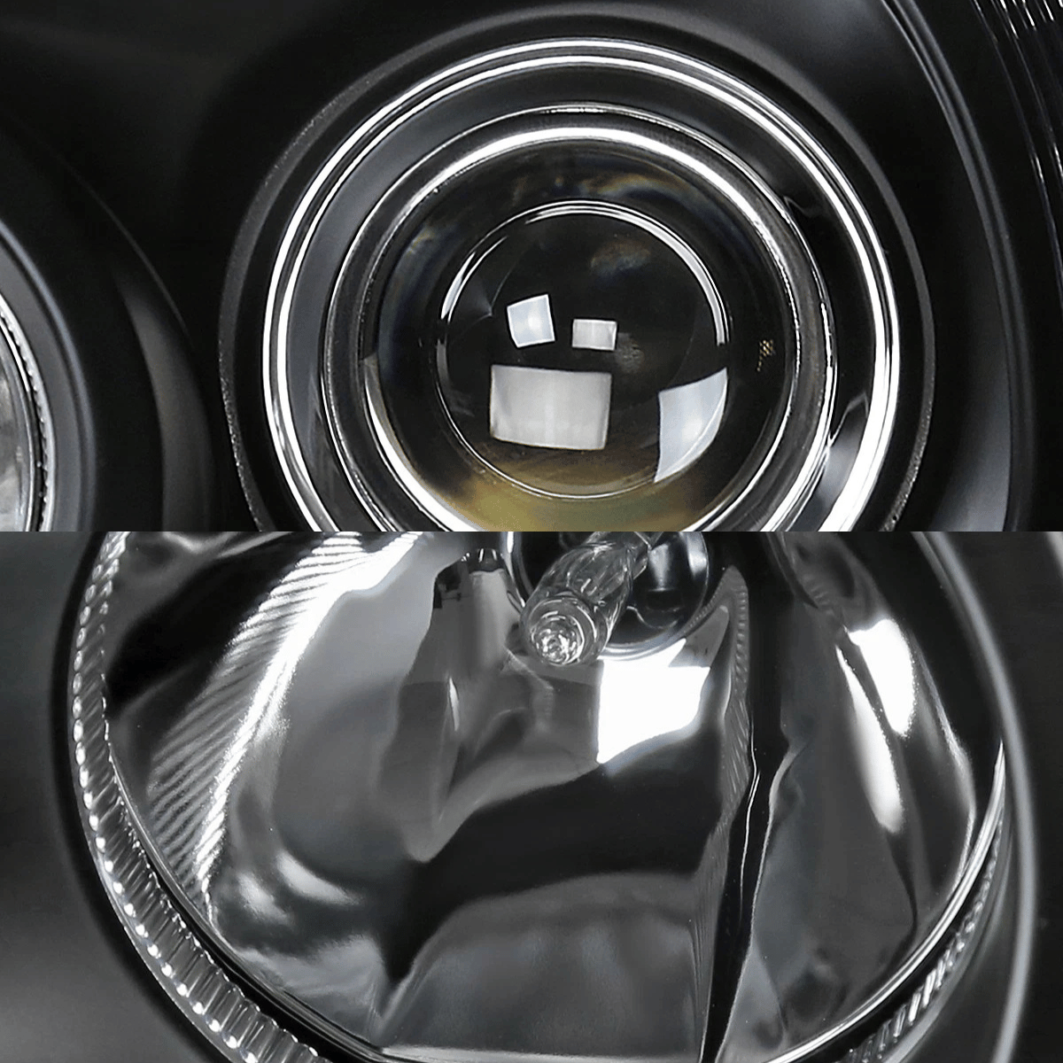 CR-Tuning LED-Scheinwerfer für BMW E46 Coupe Cabrio mit Klarglas und Chrom-Akzenten